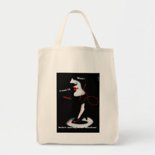 Bolsa Tote Espere ~ antes de se mover no apagão