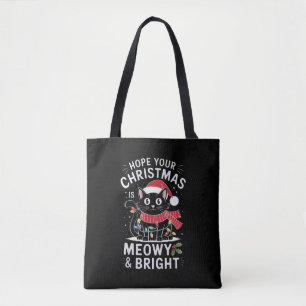 Bolsa Tote Espero que o seu Natal seja Feliz e Brilhante com 