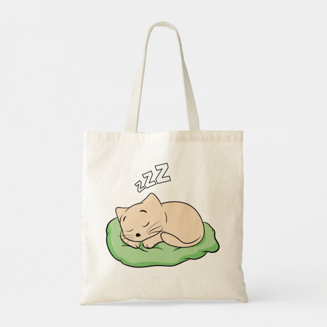 Bolsa Tote Espingarda do Gatinho de dormir (Verso)