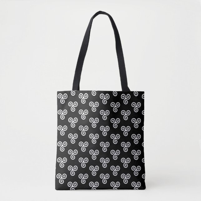 BOLSA TOTE ESPIRAL CELTICO TRISKELION TRIPLO (Frente)