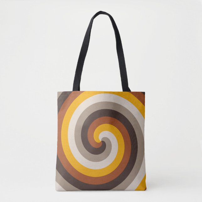 Bolsa Tote Espiral de Chama Âmbar (Frente)