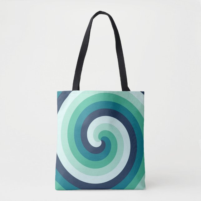 Bolsa Tote Espiral de Névoa Aurora (Frente)