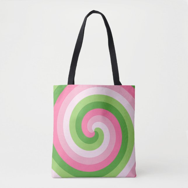 Bolsa Tote Espiral de Piquenique de Primavera (Frente)