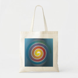 BOLSA TOTE ESPIRAL NO FUNDO AZUL