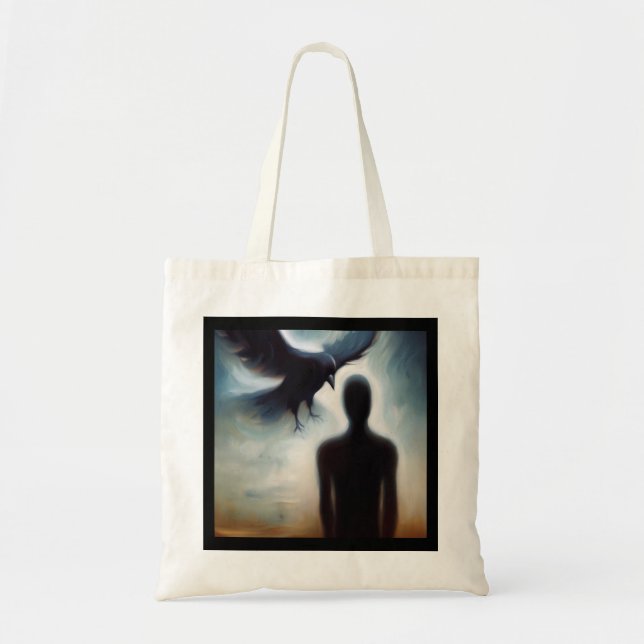 Bolsa Tote Espírito Animal Crow 2 (Frente)