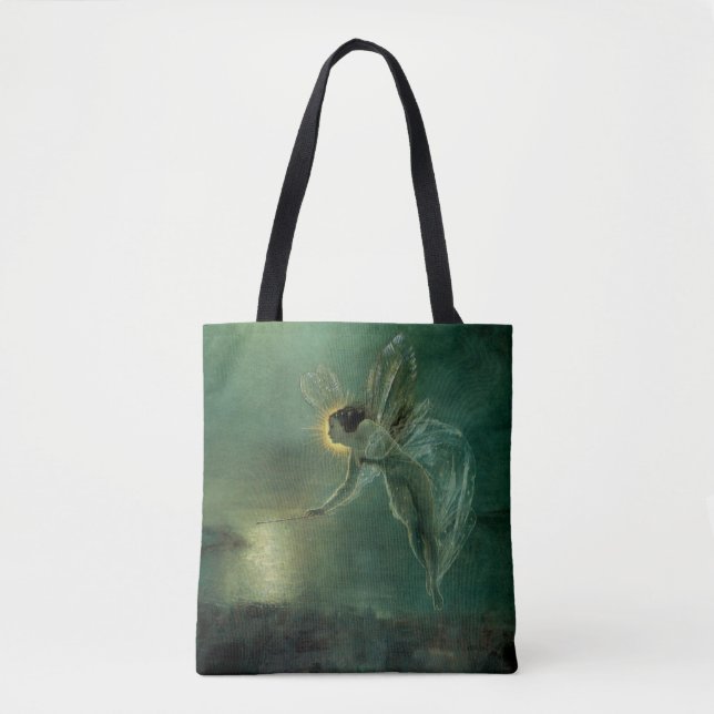 Bolsa Tote Espírito da Noite por Grimshaw, Fada Vitoriana (Frente)