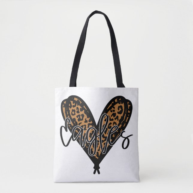 Bolsa Tote Espírito de Equipe de Esportes Escolares de Aluno  (Frente)