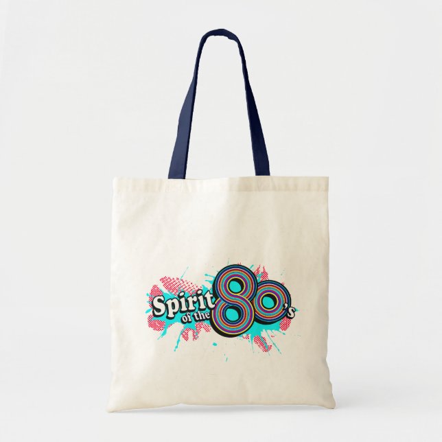 Bolsa Tote Espírito do saco azul-azul-anos 80 (Frente)