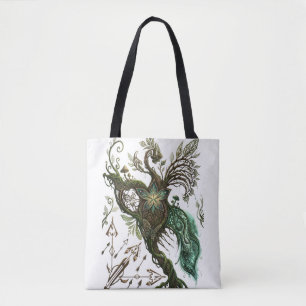 Bolsa Tote Espírito Mítico da Natureza Antiga Ilustração 3D