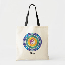 Bolsa Tote Espiritual Mandala Rainbow Color Chinês Personaliz