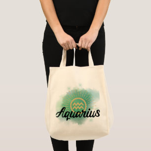 Bolsa Tote Esplash Aquarius Watercolor