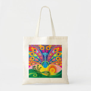 Bolsa Tote Esplendor da Cauda do Pavão