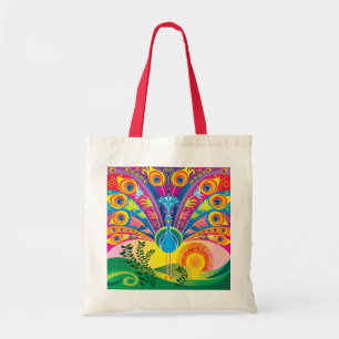 Bolsa Tote Esplendor da Cauda do Pavão