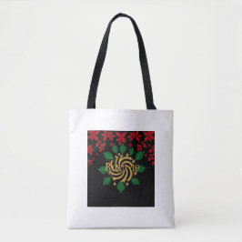 Bolsa Tote Esplendor de Azevinho à Meia-Noite