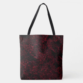 Bolsa Tote Esponja vermelha espessa sobre fundo vermelho escu