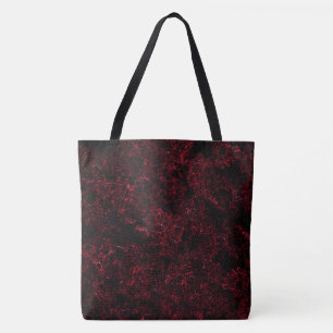 Bolsa Tote Esponja vermelha espessa sobre fundo vermelho escu
