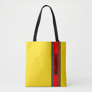 Bolsa Tote ESPORTE FIGURA - vermelho-fogo, preto, branco