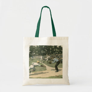 Bolsa Tote Esportes Antigos, Jogador de Beisebol Deslizando p