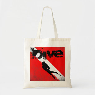 Bolsa Tote Esportes de mergulho, American Diver Down Flag SCU