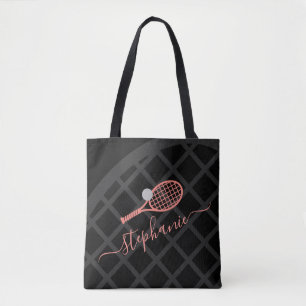 Bolsa Tote Esportes Negros cor-de-rosa tênis Racket Monogram