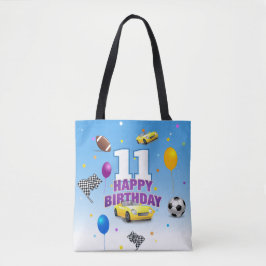 Bolsa Tote Esportista Feliz Aniversário | AZUL