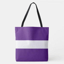 Bolsa Tote Esportivo Chic Divertido Largura Roxo Real Listras