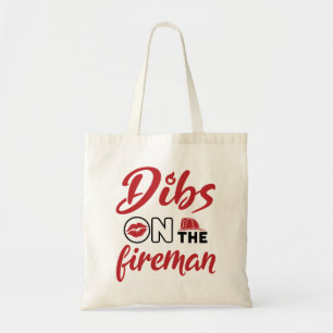 Bolsa Tote Esposa Bombeiro Dibs no Fireman Can Cooler