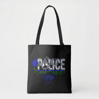 Bolsa Tote Esposa da polícia do rosa do azul