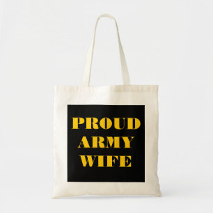 Bolsa Tote Esposa do Exército Orgulhosa de Mala