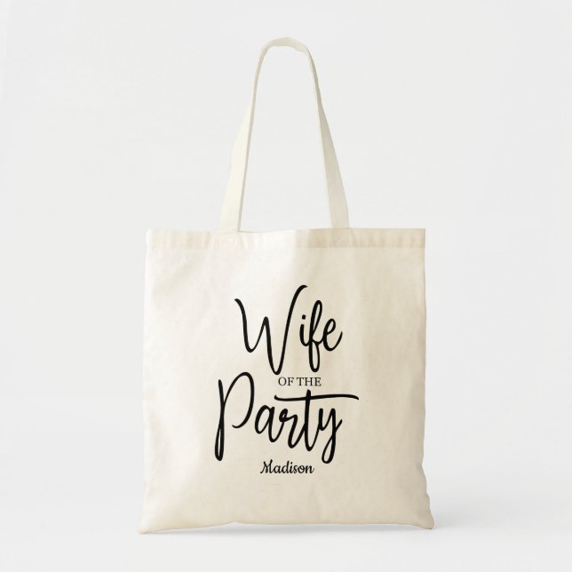 Bolsa Tote  Esposa do Partido Despedida de Solteira   (Frente)