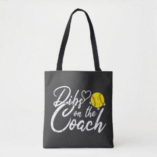 Bolsa Tote Esposa do Treinador de Softbol Reserva o Treinador