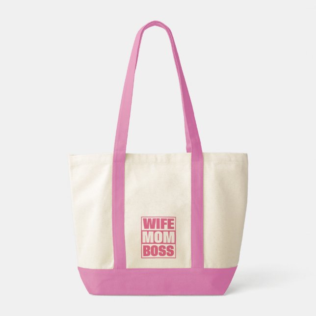Bolsa Tote Esposa - Mãe - Chefe (Verso)
