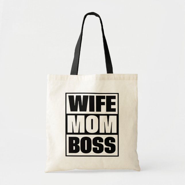 Bolsa Tote Esposa - Mãe - Chefe (Frente)