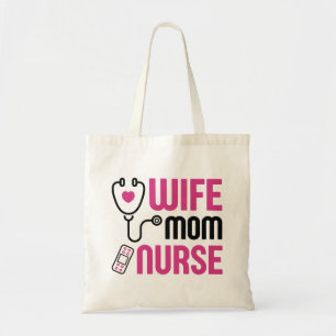 Bolsa Tote Esposa Mãe Enfermeira