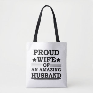 Bolsa Tote esposa orgulhosa de um marido incrível