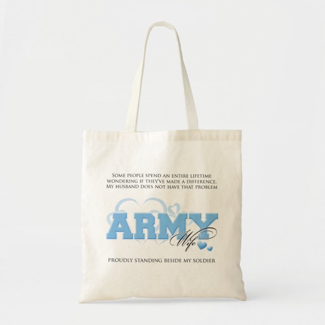 Bolsa Tote Esposa orgulhosa do EXÉRCITO (Frente)