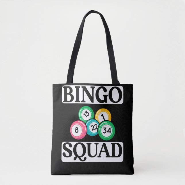 Bolsa Tote Esquadrão Bingo Engraçado Dizendo Bingo (Frente)