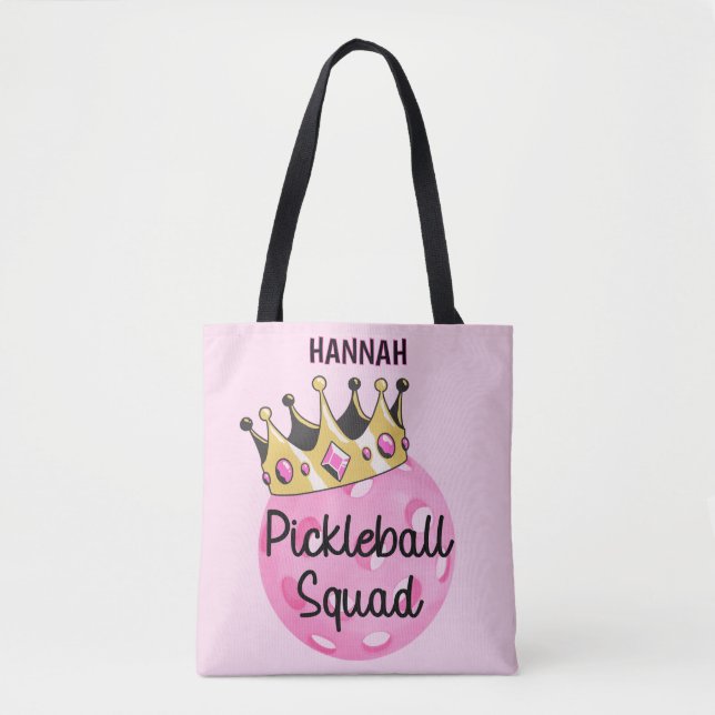 Bolsa Tote Esquadrão Coletor Rosa Personalizado (Frente)