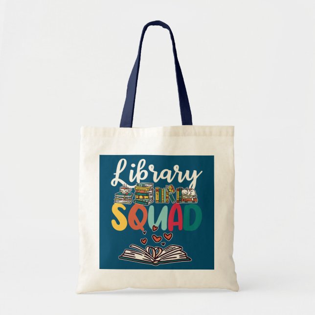 Bolsa Tote Esquadrão de biblioteca (Frente)
