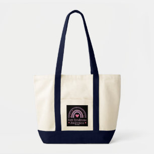 Bolsa Tote Esquadrão de Esperança do Arco-Íris Roxo da Síndro