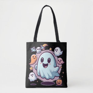 Bolsa Tote Esquadrão de Fantasmas de Halloween Adoráveis e Am