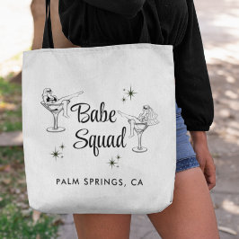 Bolsa Tote Esquadrão de Garotas Brancas Festa de Solteira