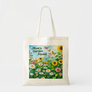 Bolsa Tote Esquadrão de Jardim Floral dia de as mães