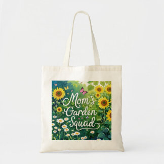 Bolsa Tote Esquadrão de Jardim mãe_Girassóis Assoa Borboletas