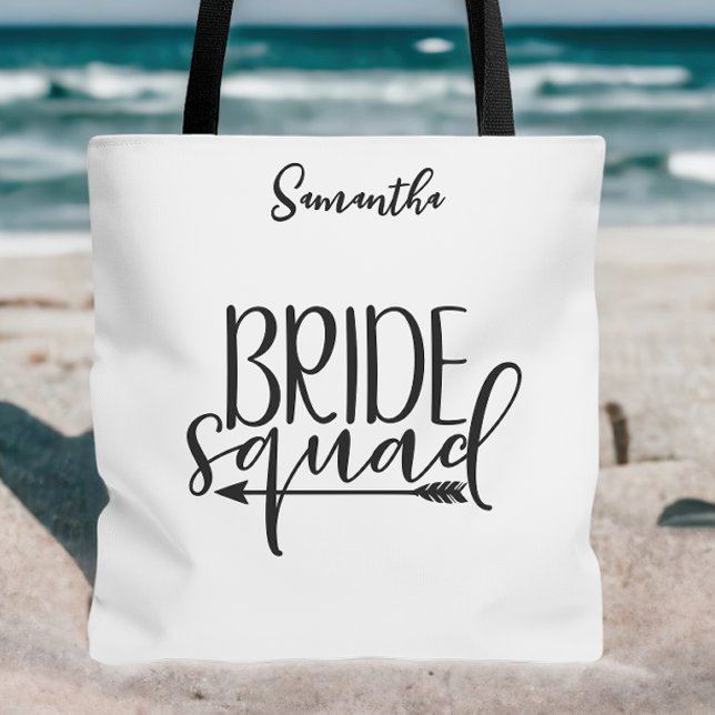 Bolsa Tote Esquadrão de Noivas Personalizado (Personalized Bride Squad Tote Bag)