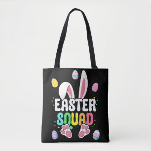 Bolsa Tote Esquadrão de Páscoa da Família Combinando