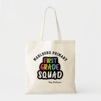 Bolsa Tote Esquadrão de Professores do Primeiro Grau do Nome 