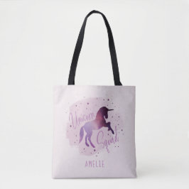 Bolsa Tote Esquadrão de unicórnio Galáxico