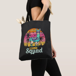 Bolsa Tote Esquadrão legal Retro Llama