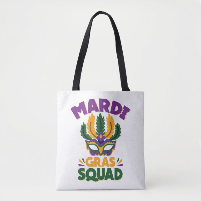 Bolsa Tote Esquadrão Mardi Gras (Frente)